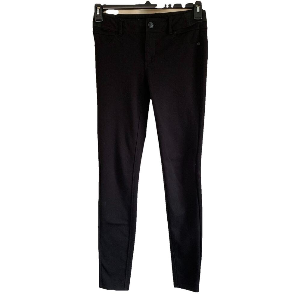 Vera Wang Simply Vera Black Slim Leg Pants Size XS (29x29.5) Zip & Button
